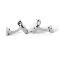 Azthom Round White Mother-of-Pearl Cufflinks
