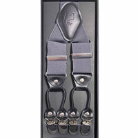 Orobianco L‚Äôunique Solid stripe Grey Suspender