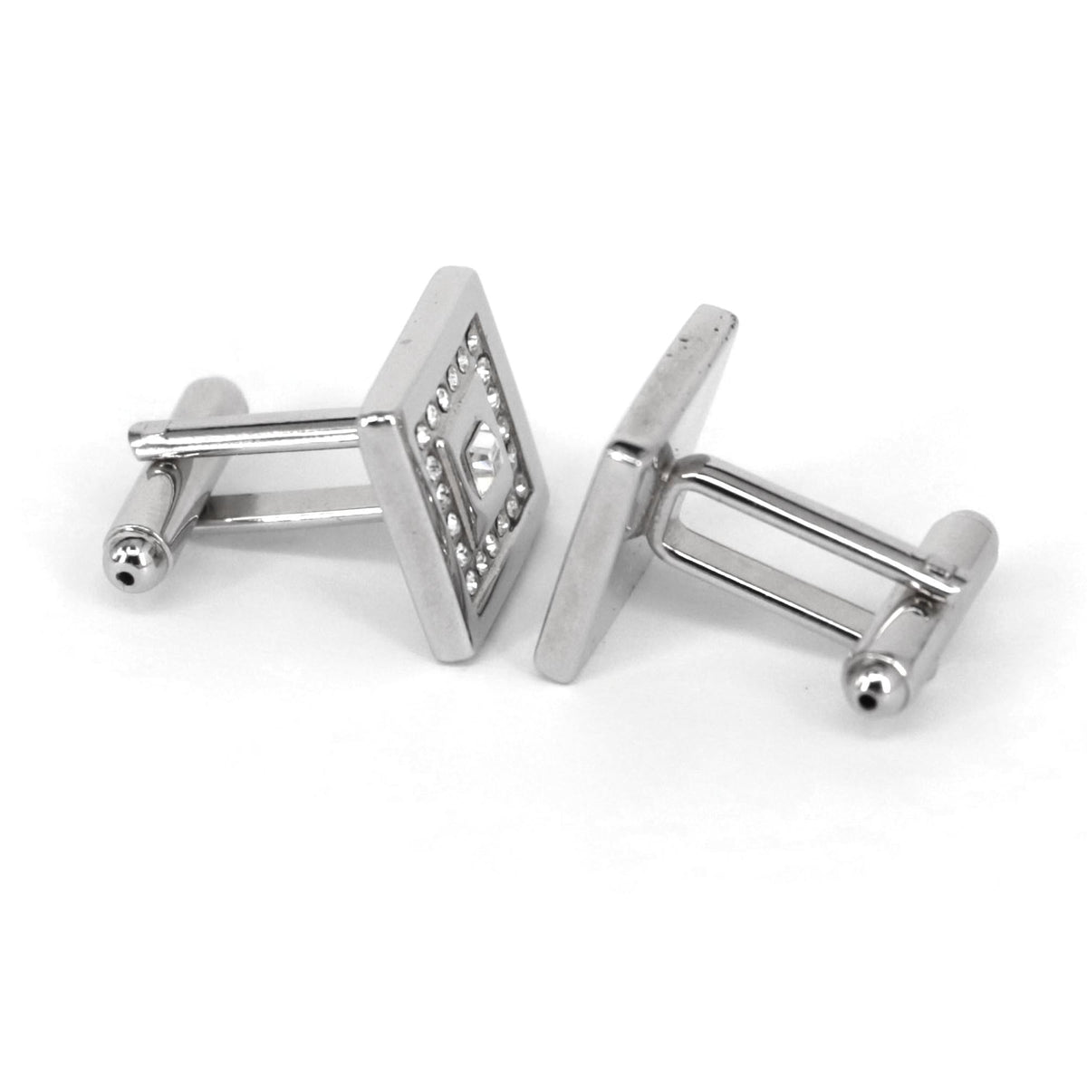 Square Crystal Cufflinks