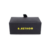 Classic Round Black Button Cover Cufflinks-Cufflinks.com.sg