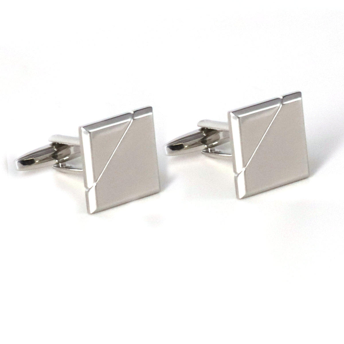 Classic Silver Square Cufflinks in various designs F-Cufflinks.com.sg