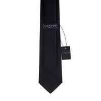 Lanvin Scarab Beetle Embroidered Silk Satin Necktie in Navy Blue-Cufflinks.com.sg | Neckties.com.sg