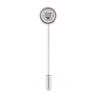 Lapel with Clip-on White Silver Button Covers-Cufflinks.com.sg