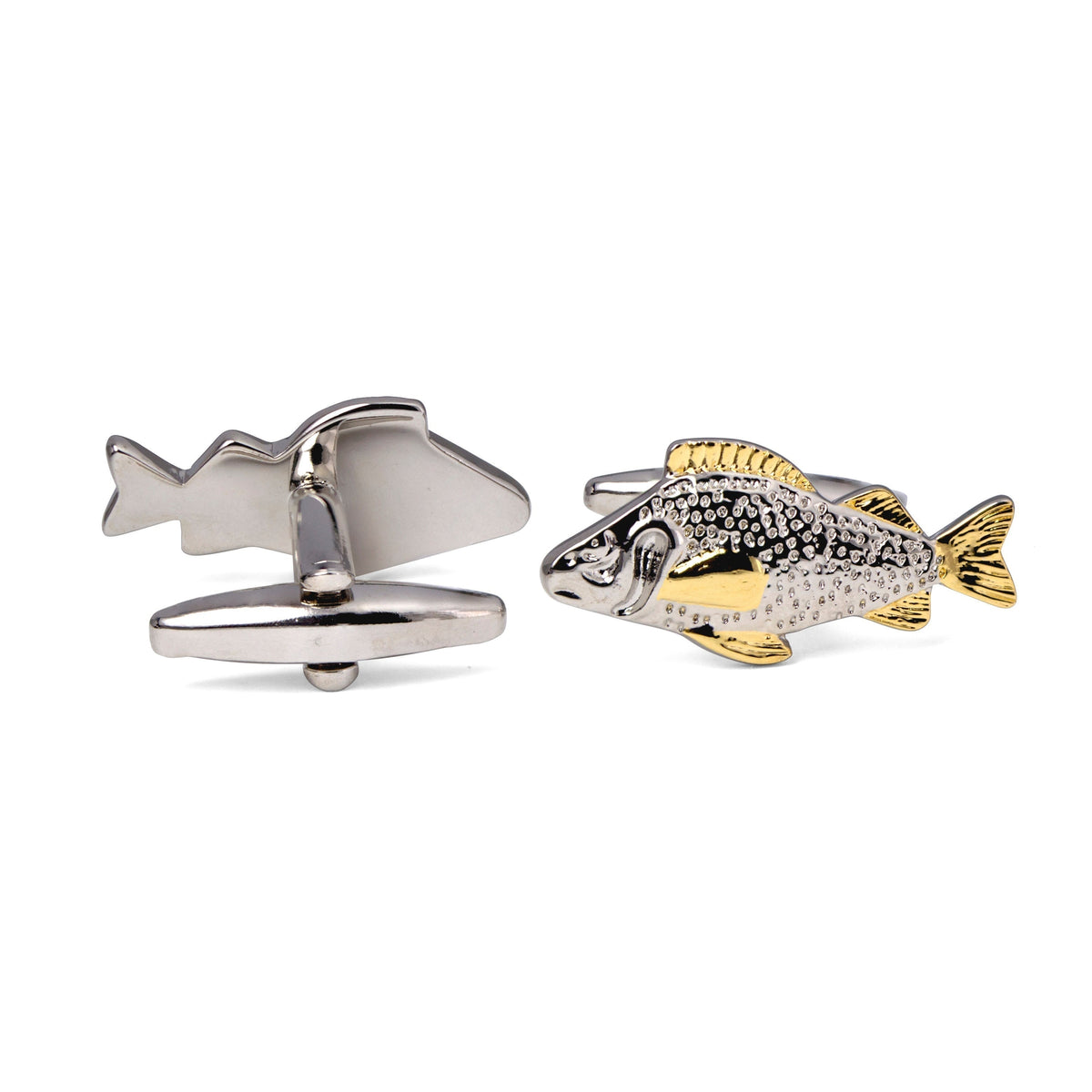MarZthomsonFish Cufflinks with Gold Detail-Cufflinks.com.sg