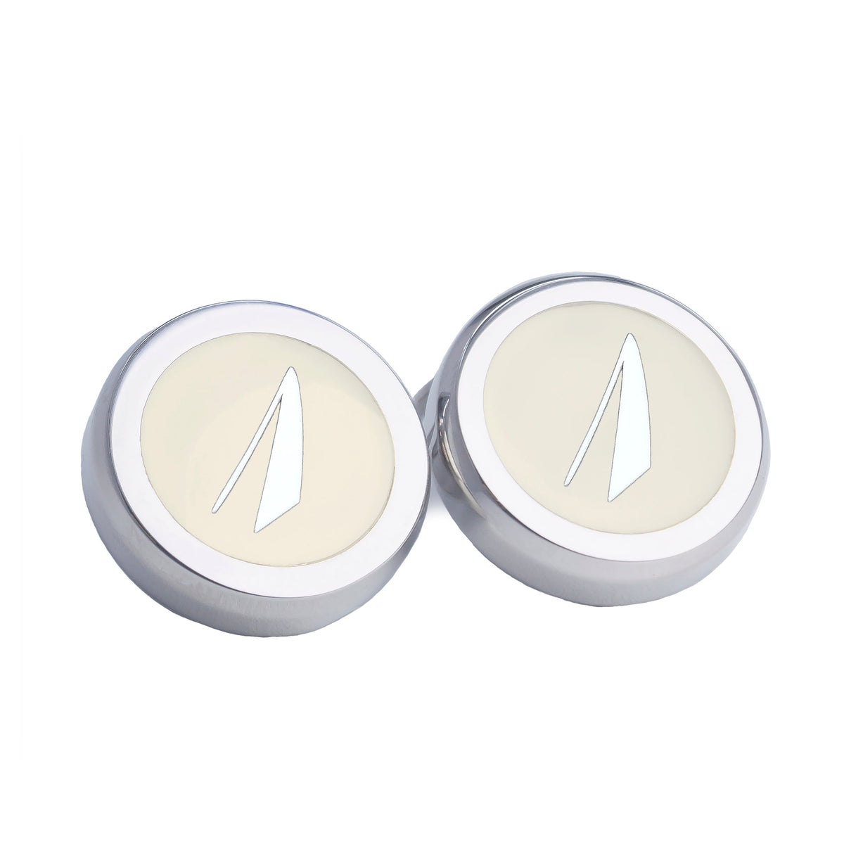 Numbers Silver Clip-On Button Covers-Button Covers-A.Azthom-1-Cufflinks.com.sg