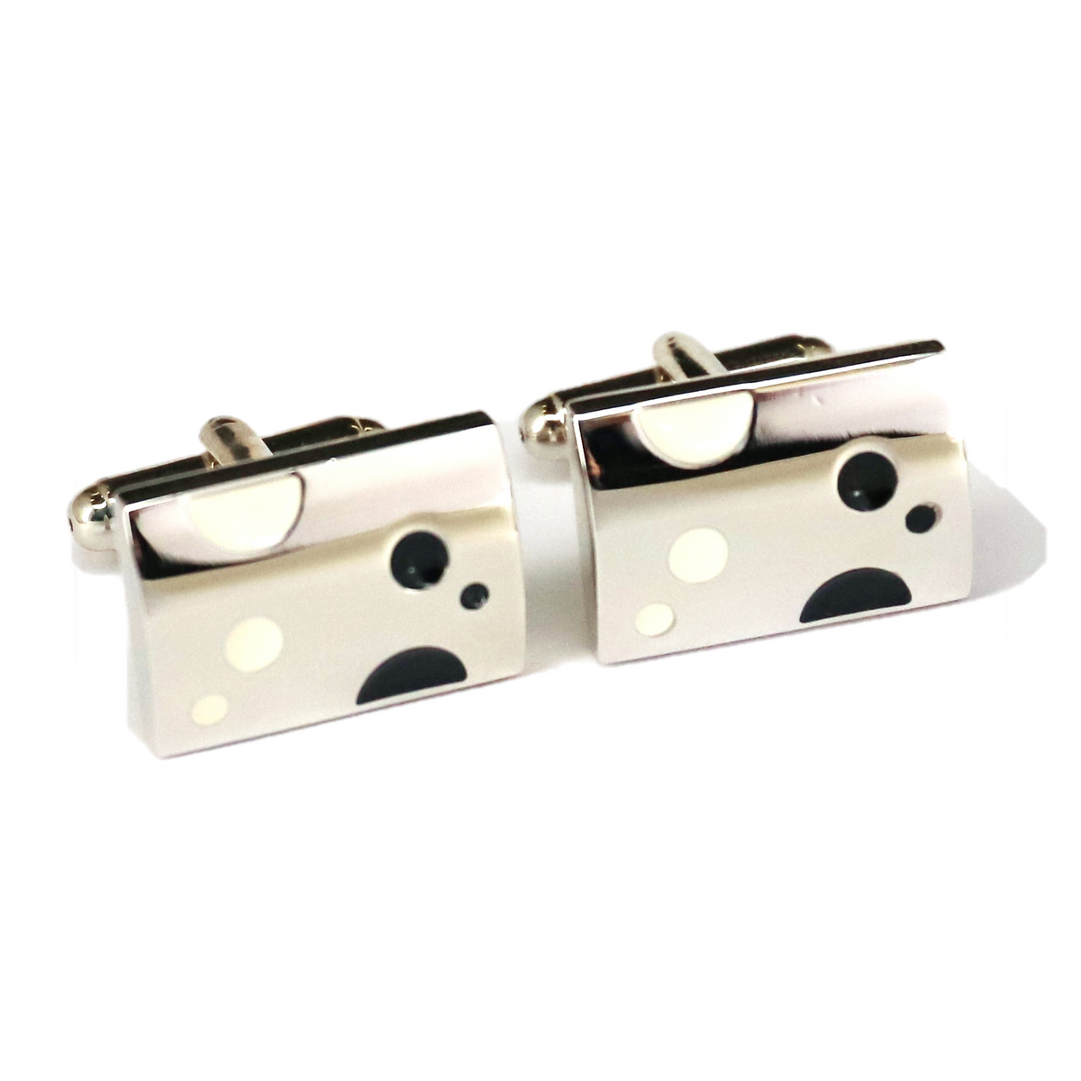 Purple Cheese Cufflinks-Cufflinks.com.sg