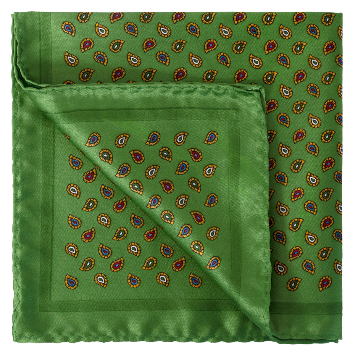 Small Paisley Design Pocket Square-Pocket Squares-MarZthomson-Cufflinks.com.sg