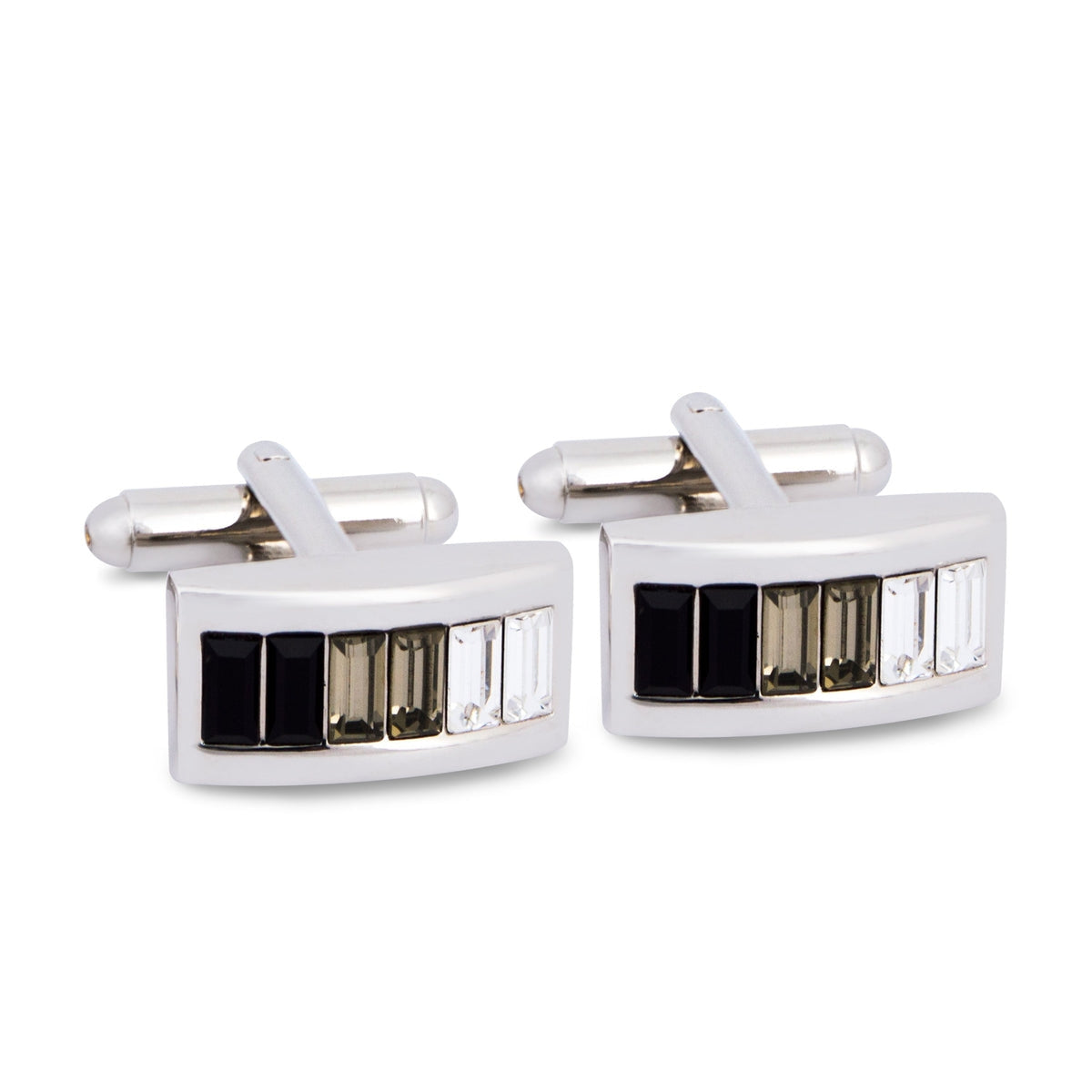 Vertical Gradient Crystal Cufflinks-Cufflinks.com.sg